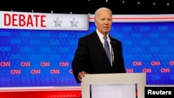 U.S. President Joe Biden attends the first presidential debate hosted by CNN in Atlanta, Georgia, June 27, 2024.