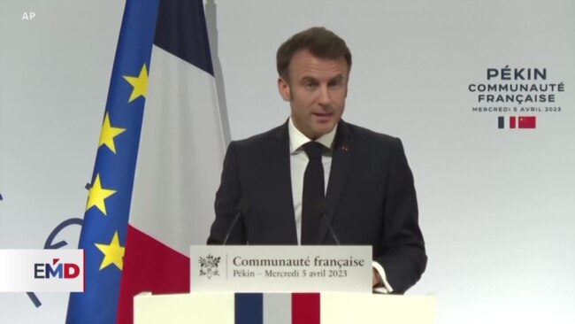 Macron busca “comprometer” a China en una solución a la invasión rusa