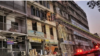 বাংলাদেশের ঢাকার গুলিস্তানে বিআরটিসি বাস কাউন্টারের কাছে পাঁচতলা এই ভবনে বিস্ফোরণ ঘটে। ৭ মার্চ, ২০২৩। (ফাইল ছবি) 