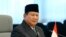 FILE - Then-Indonesian President-elect Prabowo Subianto is seen during talks with Japanese officials at the Defense Ministry in Tokyo, April 3, 2024.