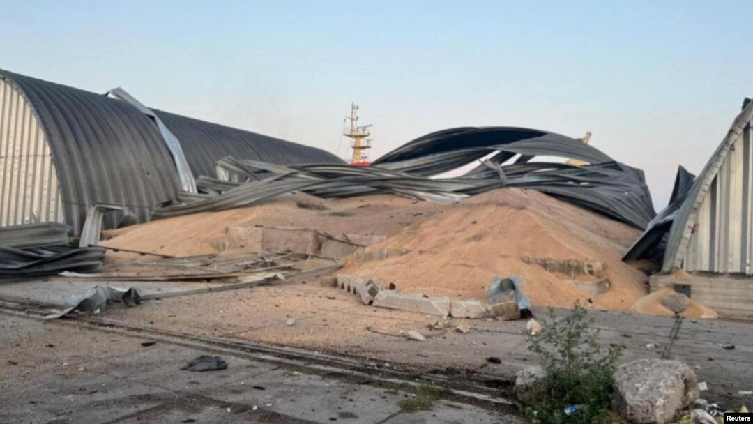 Nga tấn công cơ sở hạ tầng cảng ở Odesa của Ukraine, tháng 7/2023.