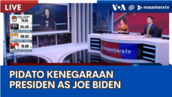 Laporan VOA untuk NusantaraTV: Pidato Kenegaraan Presiden AS Joe Biden