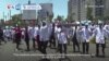VOA60 Africa - Kenya: Striking doctors marched in Nairobi again Tuesday