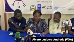Silvina Tavares (cen) apresenta relatório preliminar da Célula de Monitorização Eleitoral da Sociedade Civil, Guiné-Bissau, 5 Junho 2023