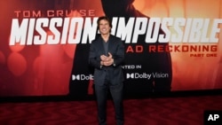 Tom Cruise attends the premiere of "Mission: Impossible - Dead Reckoning Part One" at Lincoln Center's Frederick P. Rose Hall, in New York, July 10, 2023. (Photo by Evan Agostini/Invision/AP)