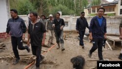 Flash flood due to heavy rainfall leaves trail of destruction in Leh town