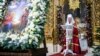 Poglavar Pravoslavne crkve Ukrajine, mitropolit Kijeva i cijele Ukrajine Epifanije tijekom božićne liturgije, Kijev, katedrala Zlatne kupole svetog Mihaela, 24. decembar 2023.
