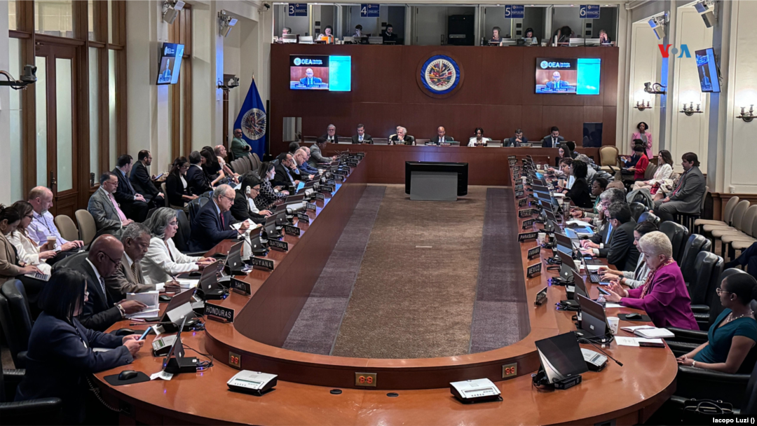 ARCHIVO - El Consejo Permanente de la OEA se reúne el miércoles 28 de agosto de 2024 para abordar la situación política de Venezuela.
