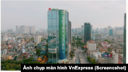 Trụ sở ngân hàng VPBank ở Hà Nội (Ảnh chụp màn hình VnExpress )