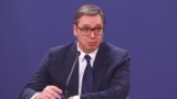 Predsjednik Srbije Aleksandar Vučić na konferenciji za novinare, arhiva