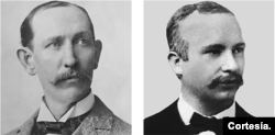 Retratos de 1882, que muestran a Peter J. McGuire (izquierda), secretario general de la Hermandad de Carpinteros y Ebanistas y a Matthew Maguire (derecha), secretario del Local 344, a quienes se les atribuye la idea de la celebración.