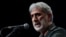 FILE - Brigadier General Esmail Qaani, the head of the Revolutionary Guards' Quds Force, speaks during a ceremony in Tehran, Iran, April 14, 2022. (Majid Asgaripour/West Asia News Agency via Reuters)