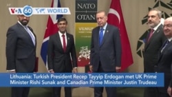 VOA60 World- Turkish President Recep Tayyip Erdogan met with foreign leaders on the sidelines of the NATO summit