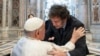Argentina's President, Pope Francis Meet Face to Face in Rome 