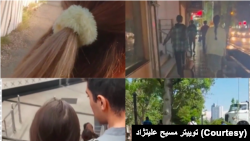 Iranian Women without hijab in different cities in Iran