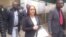 Elisabeth Valerio outside court in Harare