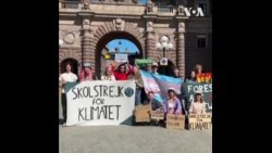 瑞典著名环保人士桑伯格高中毕业 誓言继续抗争