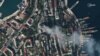 This satellite photo provided by Planet Labs PBC on Sept. 22, 2023, shows damage to a headquarters building for the Russian Black Sea fleet in Sevastopol, in Russia-annexed Crimea. The building was reportedly struck by a missile attack launched by the Ukrainian military.
