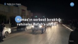 Hamas’ın serbest bıraktığı rehineler Refah’a ulaştı