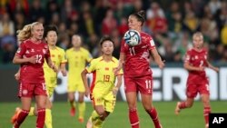 2023年女子足球世界杯，中国队7月22日首战对丹麦队。