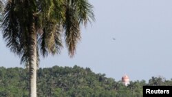 Vista de una estructura perteneciente a una base militar cubana cerca de Bejucal, Cuba, 12 de junio de 2023.