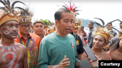 Presiden Joko Widodo saat berkunjung ke Waibu Agro Edu Tourism, di Kota Jayapura, Provinsi Papua, 7 Juli 2023. (Foto: Setkab RI)
