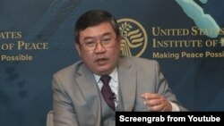 Moe Zaw Oo, Deputy FM of NUG discussing on "Rescuing Democracy in Myanmar" event at USIP Washington DC. (24 MAR, 2023 Friday)