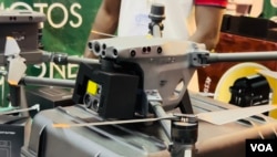Un drone de surveillance au stand d'Africa Distribution