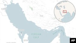 نقشه خلیج فارس و تنگه هرمز
