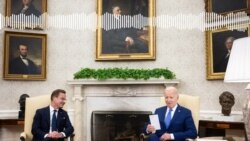 Joe Biden ni swede fanga ɲɛmɔgɔ Ulf Kristersson ka ɲɔgɔnye