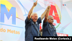 Ricardo Martinelli participa en el evento de apertura de la campaña electoral, en compañía de José Raúl Mulino, candidato a la vicepresidencia por Realizando Metas. [Foto: Cortesía del partido Realizando Metas]