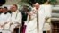 Pope Francis presides over the Chrism Mass in St. Peter's Basilica at the Vatican, Apr. 6, 2023. 