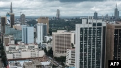 Vue de la capitale kényane, Nairobi, le 7 mai 2018. AFP / Yasuyoshi Chiba