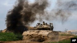 Një tank izraelit në Gazë (13 shkurt 2024)