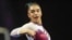 FILE - Luisa Blanco competes on the floor exercise during an NCAA gymnastics meet on Jan. 6, 2024 in Las Vegas. 