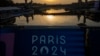 View of the Seine river where the triathlon competition has been cancelled, during the 2024 Paralympics, in Paris, France, Sept. 1, 2024.