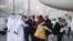 Siamak Namazi and Morad Tahbaz, who were released during a prisoner swap deal between U.S. and Iran, arrive at Doha International Airport, Qatar, Sept. 18, 2023. 