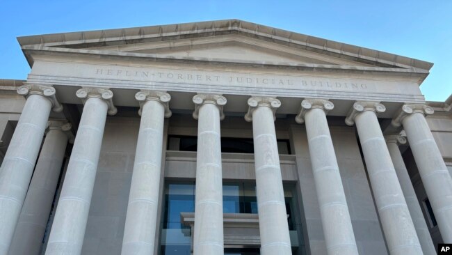 The exterior of the Alabama Supreme Court building in Montgomery, Alabama, Feb. 20, 2024.