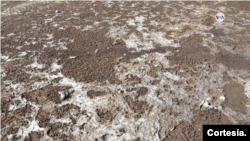 Lagunas y pozos se están secando por falta de lluvias en Bolivia a consecuencia del cambio climático. [Foto: Cortesía de Alcaldía de Sacaba]