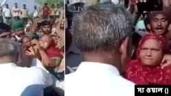 উত্তর ভারতের হরিয়ানায় বন্যা-বিধ্বস্ত এলাকা পরিদর্শনে গিয়ে ক্ষুব্ধ মহিলার চড় খেলেন বিধায়ক 