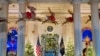 The Grand Foyer of the White House decorated for the holidays, Nov. 27, 2023, Washington. 