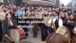 DEM Parti’nin Öcalan yürüyüşünde gergin anlar