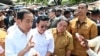 Presiden Joko Widodo saat meninjau pasar Kranggot, Banten, 12 September 2023. (Biro Sepres RI)