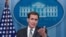 El Coordinador del Consejo de Seguridad Nacional para Comunicaciones Estratégicas, John Kirby, habla durante la conferencia de prensa diaria en la Casa Blanca en Washington, el 23 de junio de 2023.