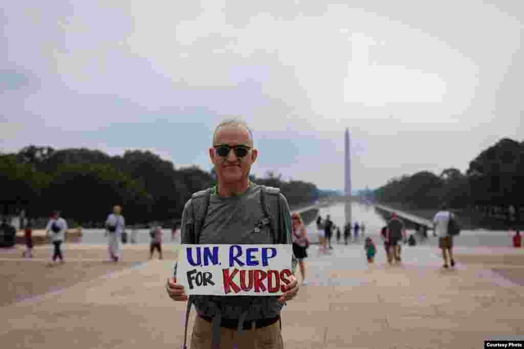 Kurdish activist Kani Xulam is walking from DC to NYC