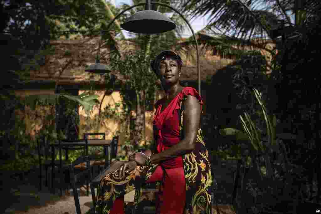 Burkinabe actress Maimouna Ndiaye poses for a photo after an interview in Ouagadougou, Burkina Faso, Tuesday, February 21, 2023. &quot;We only have FESPACO left to prevent us from thinking about what&#39;s going on,&quot; said Ndiaye, who has four submissions in this year&#39;s competition.