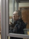 FILE - Radio Free Europe/Radio Liberty (RFE/RL) journalist Alsu Kurmasheva is shown during a court hearing in Kazan, Russia, Oct. 23, 2023. 