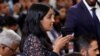 Wall Street Journal reporter Sabrina Siddiqui asks U.S. President Joe Biden and India’s Prime Minister Narendra Modi questions during a joint press conference at the White House in Washington, June 22, 2023.