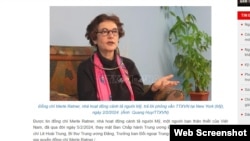 Bà Merle Ratner trả lời phỏng vấn TTXVN hôm 2/2/2024, nhân dịp kỷ niệm 94 năm ngày thành lập Đảng Cộng sản Việt Nam.