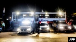 FILE: Vehicles from Johannesburg Metro Police Department (JMPD) and South Africa Police Service (SAPS) are seen in Diepsloot area, Johannesburg, during a joined operation against the high level of criminality in the area, Oct. 22, 2022.